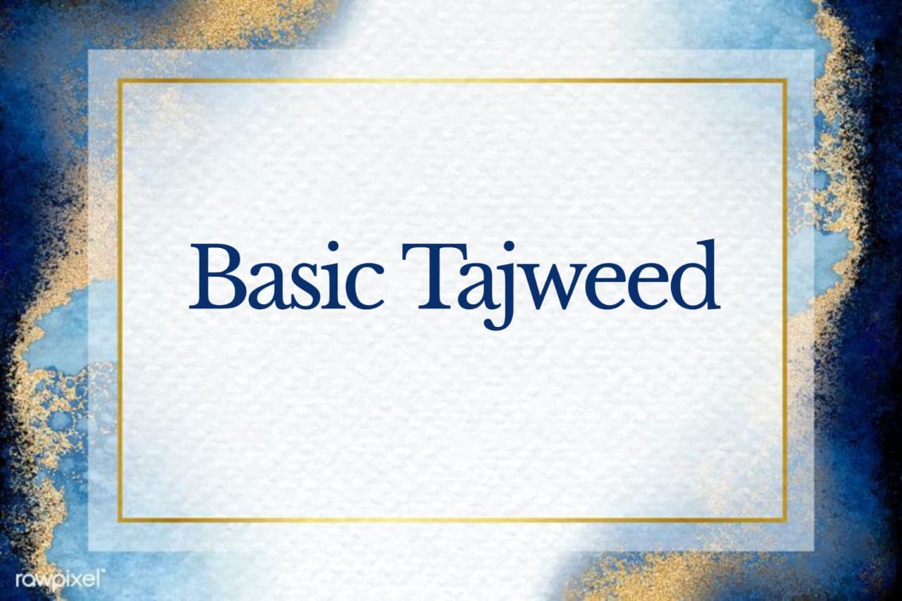 Basic Tajweed Course